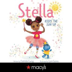 the cover of stella keeps the sun up, with an illustration of a girl holding a wand