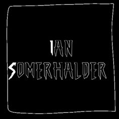 the words i am sommerholder written in white ink on a black background