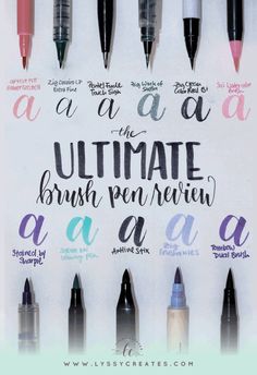 the ultimate brush pen guide for beginners to use with markers and pens on paper