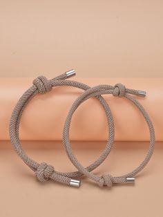 Khaki Fashionable   Polyester   Embellished   Jewelry Fashionable Couple, Shein Men, Latest Bracelets, Men Bracelets, Couple Bracelet, Copper Style, Guys Clothing Styles, Couple Bracelets, Fashion Couple