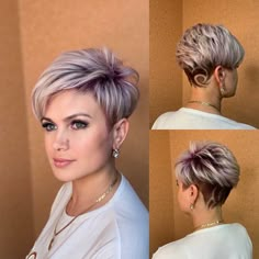 Short Layered Haircuts For Women, Haircuts Mullet, Layered Haircuts For Women, Girl Mullet, Short Haircut Styles, Curly Mullet, Short Hair Pixie