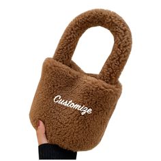 "Customize this adorable super soft teddy mini bag! **Size: Approx. 8.5\" L x 6\" W (Strap 7\" High) 1. Pick font type 2. Pick font color 3. Choose what you want it to say **LIST THE ABOVE IN THE PERSONALIZATION BOX!" Trendy Plush Bags For Everyday Use, Soft Gift, Mini Bucket Bag, Soft Teddy, Mini Bucket Bags, Mini Bucket, Personalized Embroidered, Custom Bags, Clutch Handbag