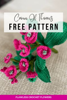 crochet flowers with text overlay that reads, how to make your own flower bouquet