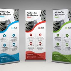 Corporate Business Roll-up Banner Best Business Ideas, Banner Template, Graphic Design Art, Banner Design, Easy To Use