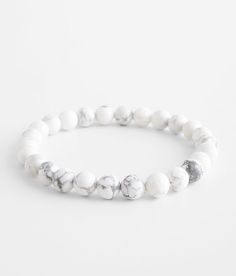 BKE Marble Stretch Bracelet - White , Men's Whitemarble Beaded bracelet One size fits most. Apparel & Accessories Casual White Wristband With 8mm Beads, Casual White 8mm Bead Jewelry, Casual White Jewelry With 8mm Beads, Casual White Bracelet With 8mm Beads, Classic White Stretch Bracelet For Everyday, Casual White Wristband With Round Beads, Casual White Bracelets For Everyday Wear, Casual White Round Bead Wristband, Casual White Round Beads Wristband