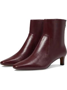 Women's Steve Madden Alston | Zappos.com Steve Madden Patent Leather Booties, Burgundy Leather Pointed Toe Heeled Boots, Burgundy Leather Sole Pointed Toe Boots, Burgundy Ankle Boots With Reinforced Heel, Burgundy Leather Ankle Boot Heels, Comfort Wear, Synthetic Rubber, Ankle Booties, Product Reviews