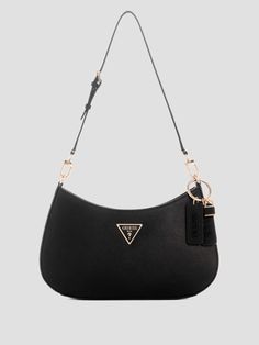 Noelle Shoulder Bag | GUESS Black Purses And Handbags, Guess Shoulder Bag, Expensive Bag, Trendy Purses, My Style Bags, Guess Bag, Guess Purses, Handbag Collection