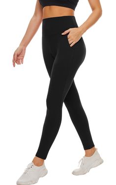 PRICES MAY VARY. 92% polyester，8% spandex Imported ✅【LEGGINGS PREMIER DURABILITY】: The squat proof interlink fabric was developed to endure everyday wear and machine washings to last for years. Pair these high rise leggings with a Sports Bra, Tank Top, or T-Shirt to complete your athleisure look.Perfect for yoga, biking, volleyball, exercise, fitness, weightlifting, running, any type of workout, or everyday casual use. ✅【SOFT FABRIC】:You will love our leggings once you put them on and experience Best Leggings On Amazon, Volleyball Leggings, Workout Yoga Pants, Black Leggings Outfit, Volleyball Outfits, Bra Tank, Buttery Soft Leggings, Fleece Leggings, No See