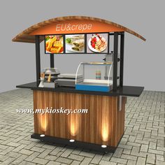 an image of a food cart that is on display