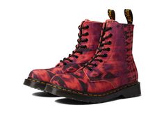 PRICES MAY VARY. FASHION BOOTS FOR WOMEN: Reliably durable and offering supreme comfort, hit the streets in style with these Pascal boots from Dr. Martens. The classic Doc's DNA is upgraded with grooved heels, a scripted heel loop, and visible yellow stitching. Their round-toe silhouette offers a wide room space for your feet. There is a pull tab at the back to help slip them on. Whether you’re dressing up for a party or going out to the club, these boots are a perfect choice. GOODYEAR WELT CONS Boots Doc Martens, Rave Boots, Dr Martens 1460 Pascal, Red Tie Dye, Doc Martens Boots, Eye Silhouette, Summer Tie Dye, Doc Marten, Red Tie