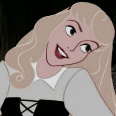 an animated image of a woman with blonde hair