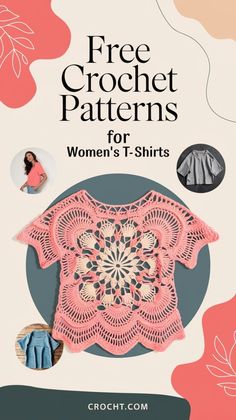 crochet patterns for women's t - shirts