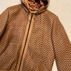 Material: Lambskin Style: JacketColor: Multi Brown model: smr-640 Hooded Leather Jacket, Leather Jacket With Hood, Man Weave, Woven Jacket, Two Tone, Leather Jacket, Boutique, Leather