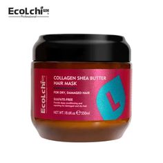 Hair-Repairing, Nourishing, Color-Protection, Refreshing, Moisturizing, Smoothing, Fluffy, Anti-Breakage/Split Ends Size: 18.6 fl oz.  Color: Beige. Shea Butter Hair Mask, Deep Hair Conditioner, Shea Butter Hair, Conditioning Hair Mask, Hair Repair Mask, Repair Mask, Dry Damaged Hair, Deep Conditioning, Deep Conditioner