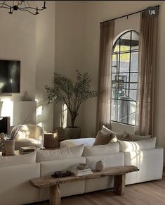 Building Windows, Organic Living Room, Earthy Living Room, Earthy Home, Primary Suite, Home Decor Ideas Living Room, Window Dressing, Wall Texture, Organic Living