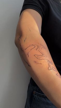 a person with a tattoo on their arm