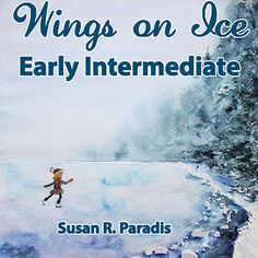 a book cover with an image of a person running in the snow