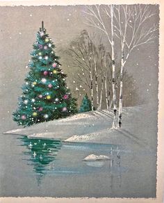 Christmas Watercolors, Acrylic Painting Ideas On Canvas, Christmas Sheets, Acrylic Painting Ideas, Paint Nite, Christmas Painting