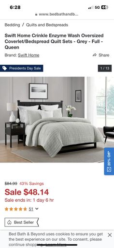 the bedding is on sale for $ 4, 495