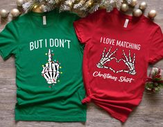 Christmas Couple Shirts, Ugly Christmas Shirt Couple, Couples Matching Christmas Shirts, Funny Christmas Shirt Set, Christmas Family Pajamas Welcome to TeeDesignUS! We have selected the most special products for you and are at your service. We are here for everything you need. We wish you pleasant shopping! PRODUCT DETAILS We use Bella Canvas and Gildan SoftStyle brand shirts for printing. *Bella Canvas -unisex size -4.2 oz. -Solid colors are 100% Combed Cotton and Ring-Spinned Cotton. -Athletic Heather 90% Combed and Ring-spun Cotton, 10% Polyester -All Heather CVC Colors 52% Combed and Ring-Spinned, 48% Polyester *Gildan SoftStyle -unisex size -Sport Gray : 4.5 oz/yd² | 90% Ring Cotton / 10% Polyester -Heather Navy, Heather Burgundy, Heather Galapagos Blue, Dark Heather : 4.5 oz/yd² | 65 Christmas Couple Outfit Ideas, Funny Couple Christmas Shirts, Matching Couple Christmas Pajamas, Christmas Pajamas Couples, Christmas Couple Shirts, Christmas Shirts Funny, Christmas Family Pajamas, Matching Christmas Sweaters, Funny Christmas Outfits