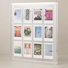 PRICES MAY VARY. Large Acrylic Picture Frame: Our Elil Giant Polaroid Frame is a statement piece for any room. Crafted from high-quality acrylic with double glass, it's perfect for creating stunning photo collages, displaying pressed flowers, or showcasing art. Its floating frame design adds a contemporary and artistic touch to your space. Our DIY Large frame, at 11.81" x 10.24", holds up to 12 Instax Mini films or a combination of Instax Square and Wide films, perfect for large-scale, creative Giant Polaroid Frame, Polaroid Pictures Display, Polaroid Display, Polaroid Collage, Polaroid Picture Frame, Mini Picture Frames, Acrylic Picture Frames, Floating Picture Frames, Wedding Collage