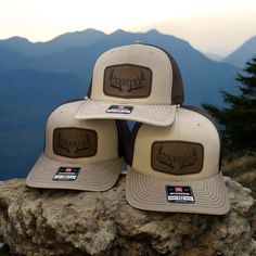 Due to recent inventory shortages, we will be carrying both Richardson and Yupoong hats. These are both great quality hats. This will ensure we are able to provide a large selection of colors in a timely manner. Yupoong hats will be labeled with a YP in front of them. FREE SHIPPING with two or more hat orders! listing picture has Khaki/Coffee hats with DarkBrown/Black patches.  All hats ordered with this listing will have Antlers, and all personalization will be capitalized unless specified.  Ho Personalized Hats, Black Patch, Man Hat, Quality Hats, Wedding Hats, Gifts For Wedding Party, Custom Hats, Groomsman Gifts, Contrast Stitch