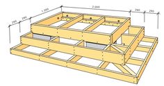 the plans for an elevated bed frame