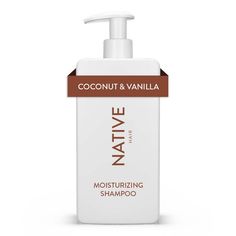 We’re bottling simple and effective ingredients for your beautiful locks. The Native Coconut & Vanilla Moisturizing Vegan Shampoo Sulfate, Paraben and Silicone Free - 16.5 fl oz uses just 10 thoughtful ingredients that let you say bye to dry hair. This coconut shampoo gently cleanses and replenishes moisture, leaving behind nothing but soft, healthy shine. Like all Native hair care products, it’s free of sulfates, parabens, silicones, and dyes, and it’s vegan and cruelty-free. All you got to do Native Coconut Vanilla, Native Hair, Coconut Conditioner, Coconut Shampoo, North Hills, Moisturizing Conditioner, Best Shampoos, Sulfate Free Shampoo, Hygiene Products