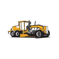 a black and white drawing of a tractor