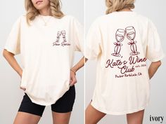 Custom Winery Bachelorette Party Shirts Trendy Wine Bachelorette Shirts Cute Wine Tasting T-Shirts Wine Themed Bridal Party Shirts Production time: 1 day Shipping time: 2 to 5 days ☀️ Product Details Comfort Colors 1717 garment-dyed t-shirt *The soft-washed, garment-dyed fabric brings extra coziness to your wardrobe while the relaxed fit makes it an excellent daily choice. *The Comfort Colors 1717 tee is made 100% ring-spun US cotton for long-lasting comfort. *The relaxed fit keeps the wearer co Winery Bachelorette Party Ideas, Wine Tour Bachelorette, Winery Bachelorette Party, Winery Bachelorette, Wine Bachelorette Party Shirts, Bridesmaids Shirts, Wine Bachelorette, Wine Bachelorette Party, Bridal Shower Wine