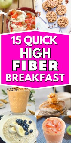 high fiber breakfast is the perfect way to start your day off right here are 15 quick and healthy ideas for high fiber breakfasts