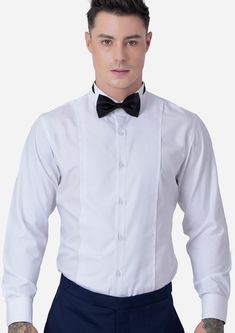 White Tuxedo Shirt - SARTORO Elegant Slim Fit Dress Shirt For Party, Elegant Slim Fit Party Dress Shirt, Elegant Fitted Dress Shirt For Party, Classic Slim Fit Shirt For Party, Elegant White Dress Shirt For Wedding, Fitted Tuxedo Shirt For Formal Occasions, Formal Fitted Tuxedo Shirt, Elegant Slim Fit Shirt For Wedding, Classic Fitted Dress Shirt For Party