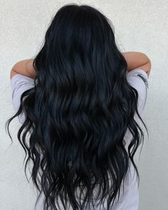 Have you booked your glaze to refresh your hair ? Dm or click the link in the bio 💙🌀🫐 #toner #blackhair #curlyhair #curlinghair #glaze #glazerefresh #explore #azhair #azhairstylist #scottsdalearizona #phoenixarizona #phoenixhairstylist #wanderingwildflowerco #longdarkhair #longhair #longhairstyles #wavycurls #wavyhair Dark With Dimension Hair, Black Glossy Hair, Western Black Hair, Black Hair Inspo Long, Jet Black Wavy Hair, Level 2 Hair Color, Long Black Hair Wavy, Black Hair Curled