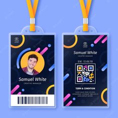 two id cards with the name samuel white on them