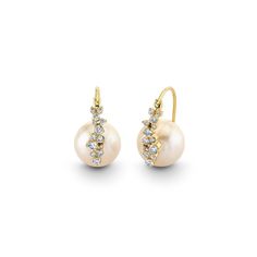 Gold & Diamond Cocktail Pearl Earrings - Sydney Evan Fine Jewelry Cocktail Earrings, Stunning Earrings, How To Make Notes, Sparkle Diamonds, Bracelet Sizes, Pearl Beads, Beaded Earrings, Freshwater Pearls, The Beauty