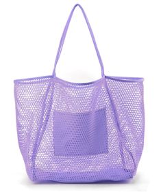 PRICES MAY VARY. Material: Nylon & Polyester Simple Design; no-closure Dimension: 17.3 x 15.7 x 5 inches Large Size ;Perfectly for Shopping,Gym,Work, School, Vaction.ect. Notice: Please allowed slight colour deviation due to different displays. Hoxis Mesh Tote brings laid-back charm to your vacation days with this roomy and light-weight tote,. Perfect Beach Bag, Mesh Beach Bags, Summer Handbags, Beach Tote Bag, Large Beach Towels, Pool Bags, Woven Tote Bag, Tote Bag Pattern, Beach Tote Bags