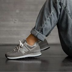 New With Box 100% Authentic New Balance 574 Core, New Balance 574 Grey, Grey Sneakers Women, Grey New Balance, Gray Sneakers, Shoes New Balance, New Balance 574, Grey Sneakers, New Balance Shoes