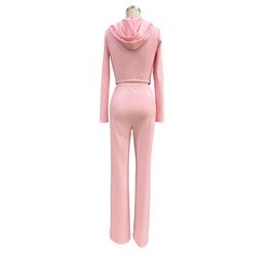 Knitted Hooded Cardigan Casual Loose Pants Fashion Sports Two-piece Suit Fitted Hooded Loungewear Set, Fitted Hooded Tracksuit For Spring, Casual Fitted Solid Color Pant Set, Casual Fitted Solid Pant Set, Fitted Solid Tracksuit For Spring, Fitted Tracksuit For Loungewear, Spring Fitted Tracksuit For Loungewear, Fitted Tracksuit For Spring Loungewear, Cardigan Casual