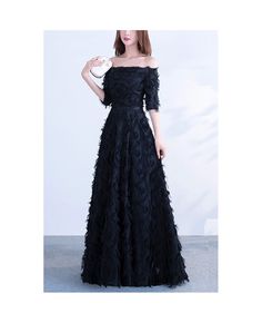 Buy long black off shoulder evening party dress with sleeves at cheap price online. Free stable shipping and pro custom service since 2009. Off-shoulder Evening Maxi Dress For Parties, Off-shoulder Maxi Dress For Gala Party, Evening Off-shoulder Party Maxi Dress, Black Off-shoulder Party Dress, Elegant Off-shoulder Dress For Party And Prom Season, Elegant Off-shoulder Dress For Prom Season, Elegant Off Shoulder Dress For Prom Season Party, Elegant Off Shoulder Dress For Prom Party, Off-shoulder Evening Dress For Banquets