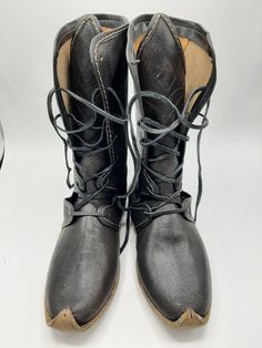 This is handstitched genuine leather custom made men's boots.  There is every size available custom made.  There is also other colors.  %100 naturel leather #boots #menboots #medievalboots #vikingboots #oxfordboots #boots #bohostyle Leather Boots With Rubber Sole, Viking Style Leather Boots With Round Toe, Viking Leather Boots With Leather Sole, Viking Leather Boots With Rubber Sole, Leather Viking Boots With Rubber Sole, Leather Viking Boots With Closed Toe, Leather Lace-up Boots With Reinforced Toe For Adventure, Medieval Brown Boots With Leather Sole, Medieval Leather Boots With Leather Sole