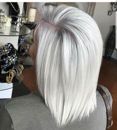 Long White Hair, Silver Highlights, Silver Hair Color, Silver Blonde, Platinum Hair