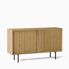 Slatted Buffet (60") Bar Cart Bathroom, Dresser Entertainment Center, Modern Buffet Table, Console Table Desk, Entertainment Center Kitchen, Modern Buffet, West Elm Kids, Buffet Tables, Desk Dresser