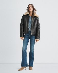 Buy Roman Shearling Jacket for USD 2295.00 | rag & bone Shearling Jacket Outfit, Jacket Outfit, Shearling Jacket, Workout Jacket, Athletic Fits, Fashion Advice, Rag & Bone, Jacket Outfits, Capsule Wardrobe