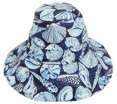 Sun's out, fun's out--just don't skimp on a little shade, too, as you go about your day rockin' this classic, bucket-style hat. It's decked out with a seashell print for a splash of style. From Vera Bradley. Summer Beach Hats 5-panel, Upf 50+ 5-panel Hat, One Size Fits Most, Spring Beach Hats 5-panel, 5-panel Beach Hats For Spring, Spring Beach 5-panel Hat, Adjustable 5-panel Bucket Hat For The Beach, Beach Sun Hat One Size Fits Most, Blue Wide Brim Fun Sun Hat, Fun Blue Wide Brim Sun Hat