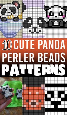 the top 10 cute panda perler beads patterns