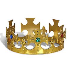 Plastic Jeweled King's Crown. Color: gold. Adjustable. Material: Plastic. Theme: Mardi Gras. One (1) per Package. eBay Store Plastic Jeweled King's Crown Plastic Jeweled King's Crown. Color: gold. Adjustable. Material: Plastic. Theme: Mardi Gras. One (1) per Package. Gold King Crown, Night To Shine, King's Crown, Medieval Party, Party Expert, Red Jewel, Shower Centerpieces, Kings Crown, Baby Shower Centerpieces