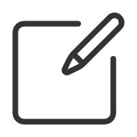 a black and white photo of a notepad with a pencil in it, on a white background