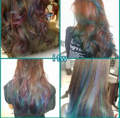 Pigeon Hair Color, Pigeon Hair Dye, Purple And Green Hair Ideas, Pigeon Hair, Graduated Hair, Purple And Green Hair, Alt Hair, Hollywood Hair, Dye Ideas