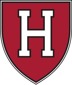 a red and white shield with the letter h on it