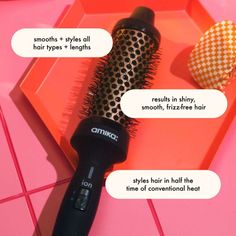 What it is: A thermal hair-styling brush for the smooth, voluminous look of a blowout without the hassle of a blow-dryer.Hair Type: Straight, Wavy, Curly, and CoilyHair Texture: Fine, Medium, and ThickHair Concerns:- Frizz- Straightening and Smoothing- VolumizingKey Benefits: - Ceramic barrel emits far-infrared heat to lock in moisture- Negative ion generator delivers smooth and shiny results- Smooths and styles all hair types and texturesWhat Else You Need to Know: Style, smooth, and build body with Blowout Babe, the top-selling thermal brush that went viral for creating a blowout look in half the time. This game-changing tool features next-level technology to preserve moisture and leave all hair types shiny, frizz-free, and static-free. Size: One Size. Color: Multicolor. Gender: unisex. Thermal Brush, A Blowout, Ceramic Brush, Hair Cuticle, Curling Brush, Frizz Free Hair, Round Brush, Styling Brush, Bouncy Curls